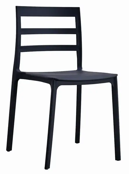 Černá plastová židle ELBA