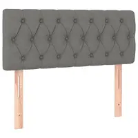 Čelo k boxpringové posteli 90 cm tmavě šedé