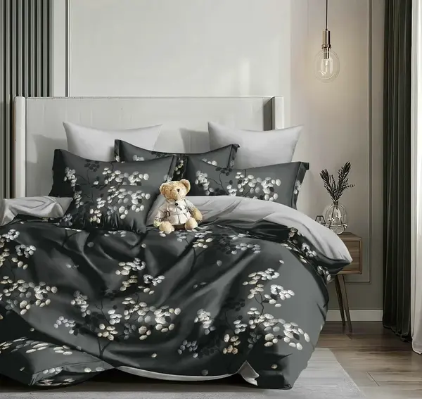 Bavlnené obliečky TALERO tmavo sivé Rozmer obliečky: 70 x 90 cm | 140 x 200 cm