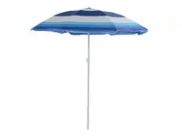 Slnečník BLUE STRIPES 180 cm, modrý