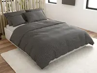 Bavlnené obliečky STRAVON čierno-sivé hotelová kapsa Rozmer obliečky: 70 x 90 cm | 140 x 200 cm