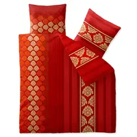 Povlečení z Renforcé bavlny NADIA červené Rozměr povlečení: 2 ks 80 x 80 cm | 200 x 200 cm