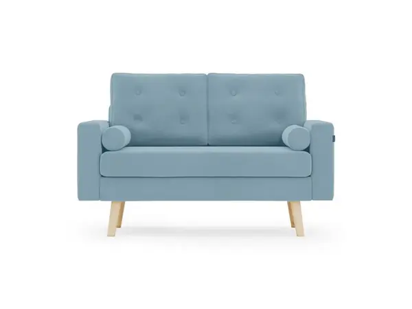 Svetlomodrá 2miestna pohovka MANDI