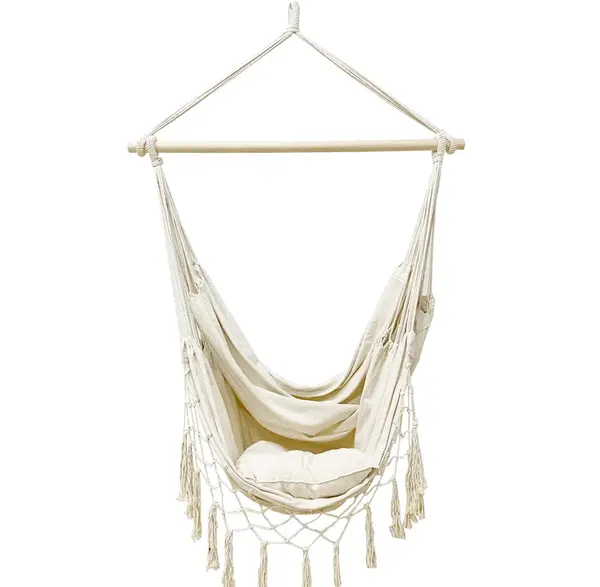 Béžové závesné kreslo BRASILIA