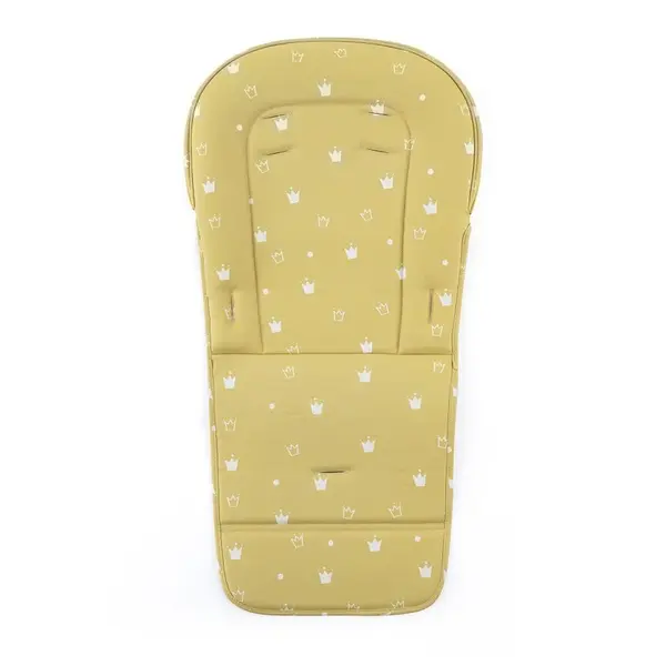 Petite&Mars Potah sedáku a podnos k dětské židličke Gusto Ochra Crowns