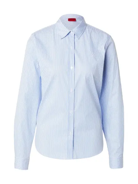 HUGO Blúzka 'The Essential'  svetlomodrá / biela