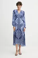 Šaty Hale BOB tmavomodrá barva, midi, 57TL662A