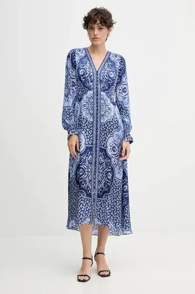 Šaty Hale BOB tmavomodrá barva, midi, 57TL662A