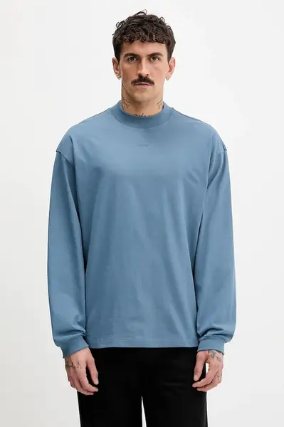 Bavlněné tričko s dlouhým rukávem HUGO Daposo