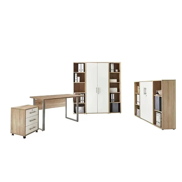 MID.YOU KANCELÁŘ, bílá, Sonoma dub