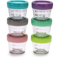 Melii Glass Food Container úložný box na potraviny 6x118 ml