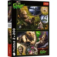 Trefl Puzzle Marvel 2 x 200 dílků Groot
