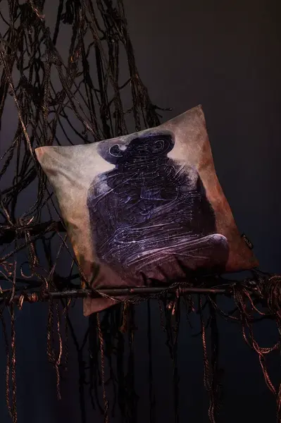 Dekorativní povlak na polštář Medicine šedá barva