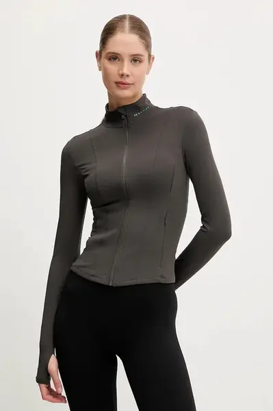 Tréninková mikina P.E Nation Breakthrough černá barva, hladká, 243J297