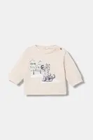 Kojenecká mikina United Colors of Benetton růžová barva, vzorovaná, 39M2A106Q