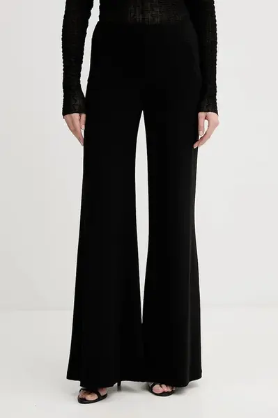 Kalhoty Joseph Ribkoff dámské, černá barva, široké, high waist, 161096F25