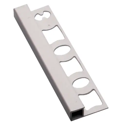 Lišta ukončovací "hranatá" Profil-EU biela, PVC, dĺžka 250 cm, výška hrany 10 mm, LH10250