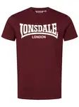 LONSDALE Tričko 'Fulwood'  burgundská / biela