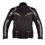 Touringová moto bunda W-TEC Smackton černo-zelená XXL rozšířená