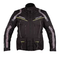 Touringová moto bunda W-TEC Smackton černo-zelená XXL rozšířená