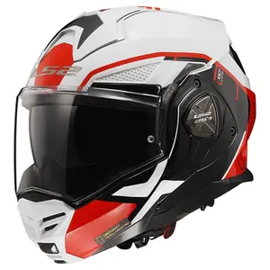 Překlopná moto přilba LS2 FF901 Advant X Metryk White Red P/J 3XL (65-66)