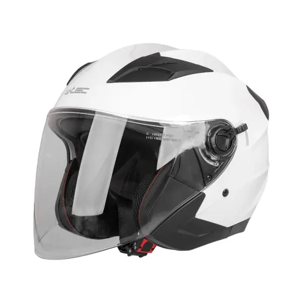 Otevřená přilba W-TEC Barcela bílá lesk XL (61-62)