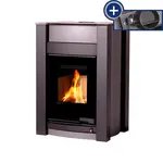 Kachle s výmenníkom AQUAFLAM VARIO KALMAR 11/5kW sivá, elektronická regulácia FLHSF34-059