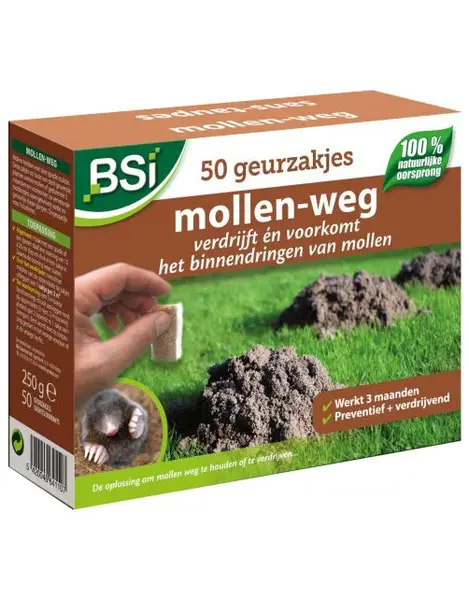 BSI Odpudzovač krtkov, 50 vreciek, prírodný