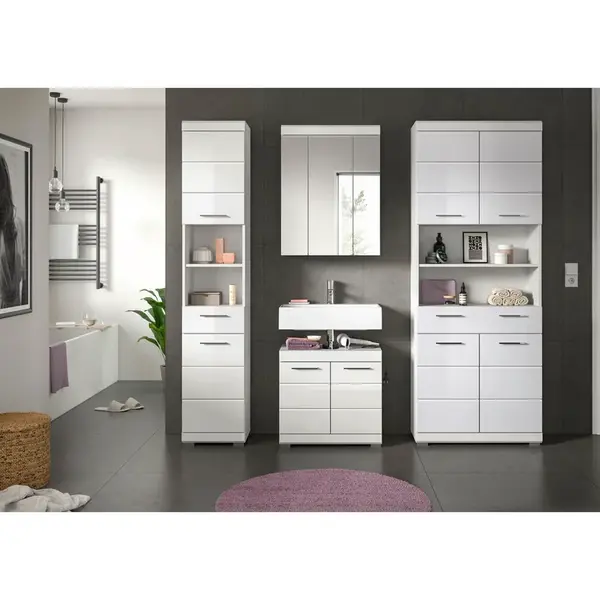 MID.YOU KOUPELNA vysoce lesklá bílá