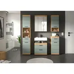 MID.YOU KOUPELNA šalvějově zelená, dub artisan