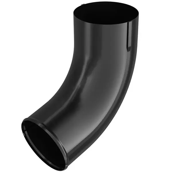 Výtokové koleno pro okapový svod 64-399 ocel 100 mm Bryza černá RAL 9005