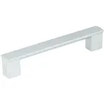 Nábytková úchytka Porta 128 mm plast stříbrná