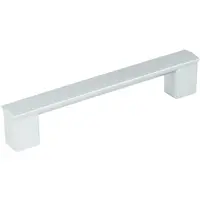 Nábytková úchytka Porta 128 mm plast stříbrná