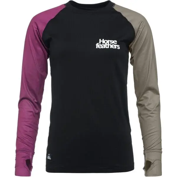 Horsefeathers MIRRA Dámske funkčné tričko, čierna, veľkosť