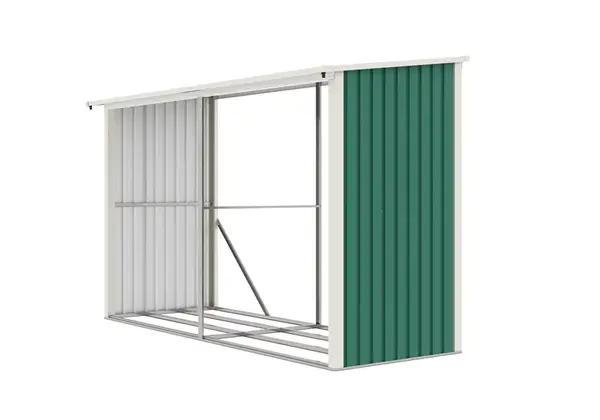 Přístřešek na dřevo G21 WOH 682 - 302 x 119 cm, zelený PE63900503