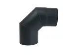 Koleno kouřové 200 mm/90°, silnostěnné 1,5 mm, černé MA654415