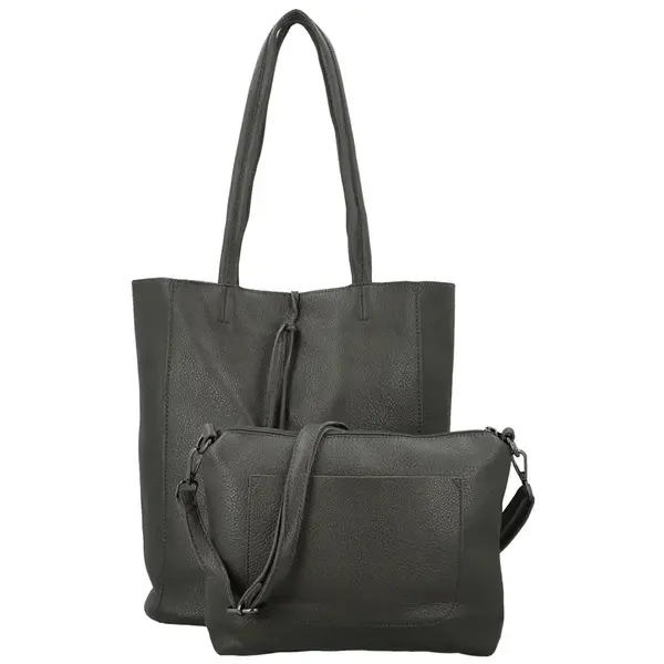 Dámský set kabelek tmavě šedý - Paolo bags Marika