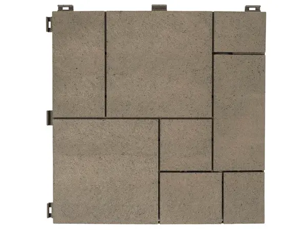 Multy home Gumová dlaždice STONE MOSAIC 30 x 30 cm, hnědá dub, 1 ks