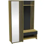 Předsíňová stěna Tavo černá/artisan