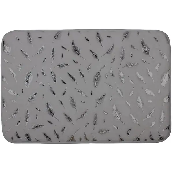 Koupelnová předložka Piume šedostříbrná 40x60cm