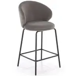 Barová židle H121 popelavě šedá/černá