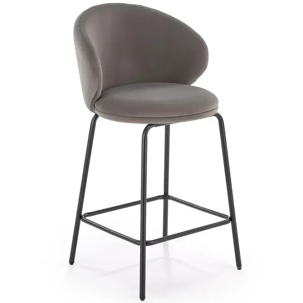 Barová židle H121 popelavě šedá/černá