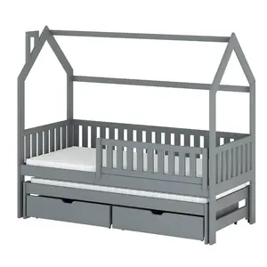 Posteľ Domček Monkey 90x200 grey