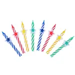 Svíčky narozeninové z gwiazdką 8 ks 6cm