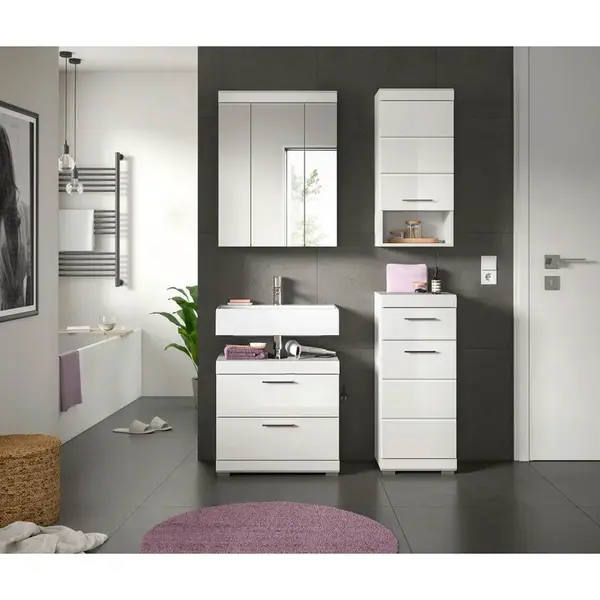 MID.YOU KOUPELNA vysoce lesklá bílá