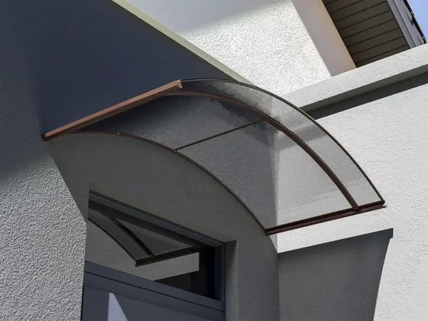 Vchodová stříška RODEO, hnědá/bronz TE8250924