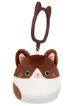 SQUISHMALLOWS Klíčenka Tmavě hnědá kočka - Glaudini