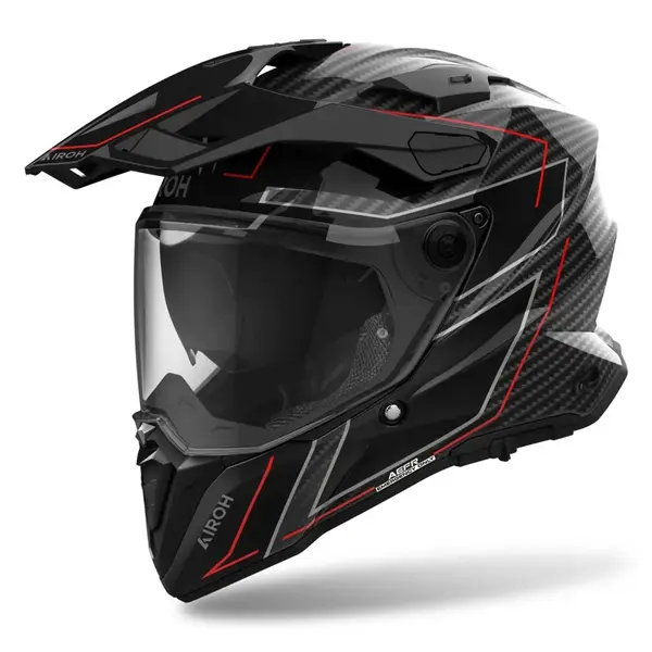 Moto přilba Airoh Commander 2 Carbon Stylish lesklá L (59-60)