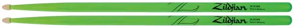 Zildjian 5A Acorn Wood Neon Green