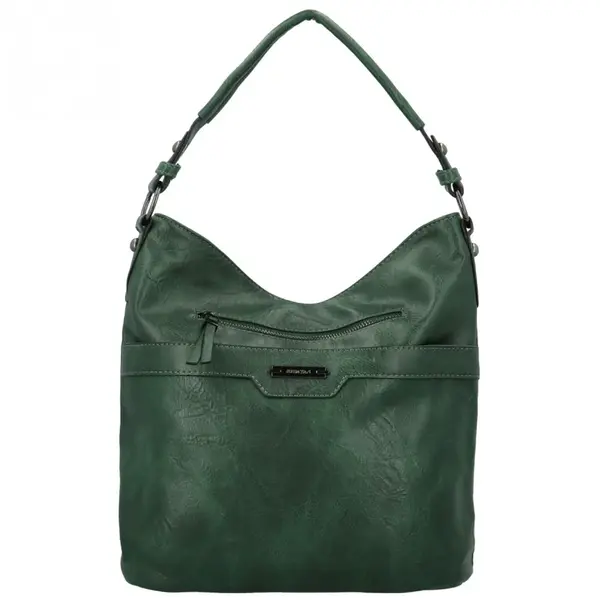 Dámska kabelka na rameno tmavo zelená - Romina & Co Bags Elisa